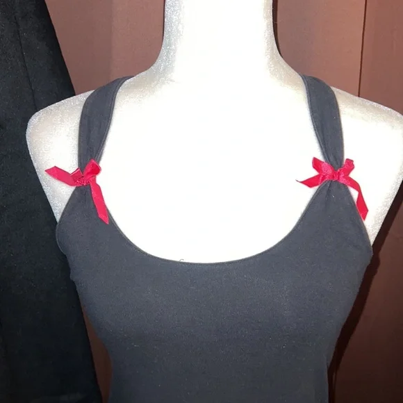 Metal ☠️ Mulisha Black 🖤 Pink 💗 Racer-Back Camisole Size Medium - Picture 3 of 7